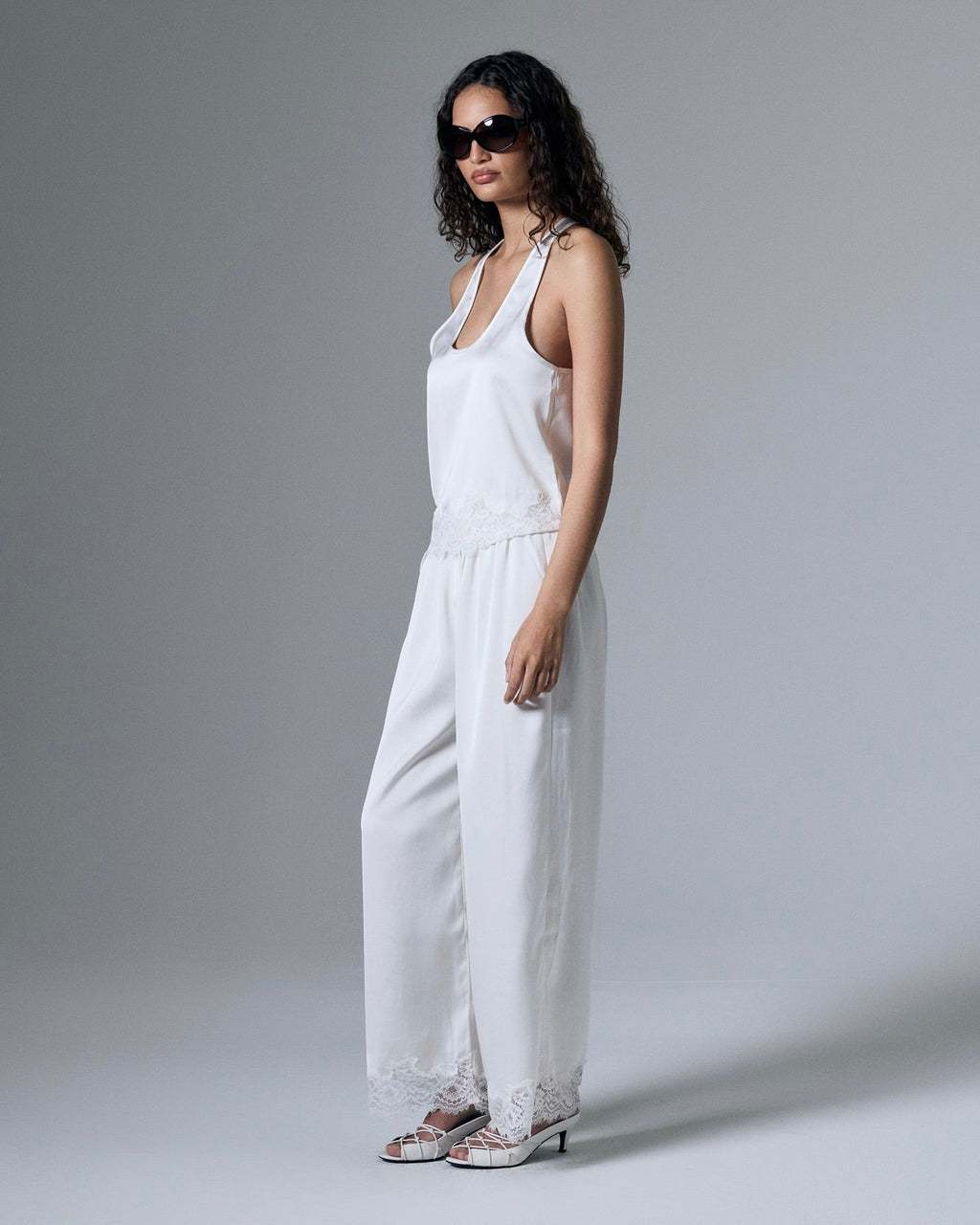 Rowe Satin Lace Pants
