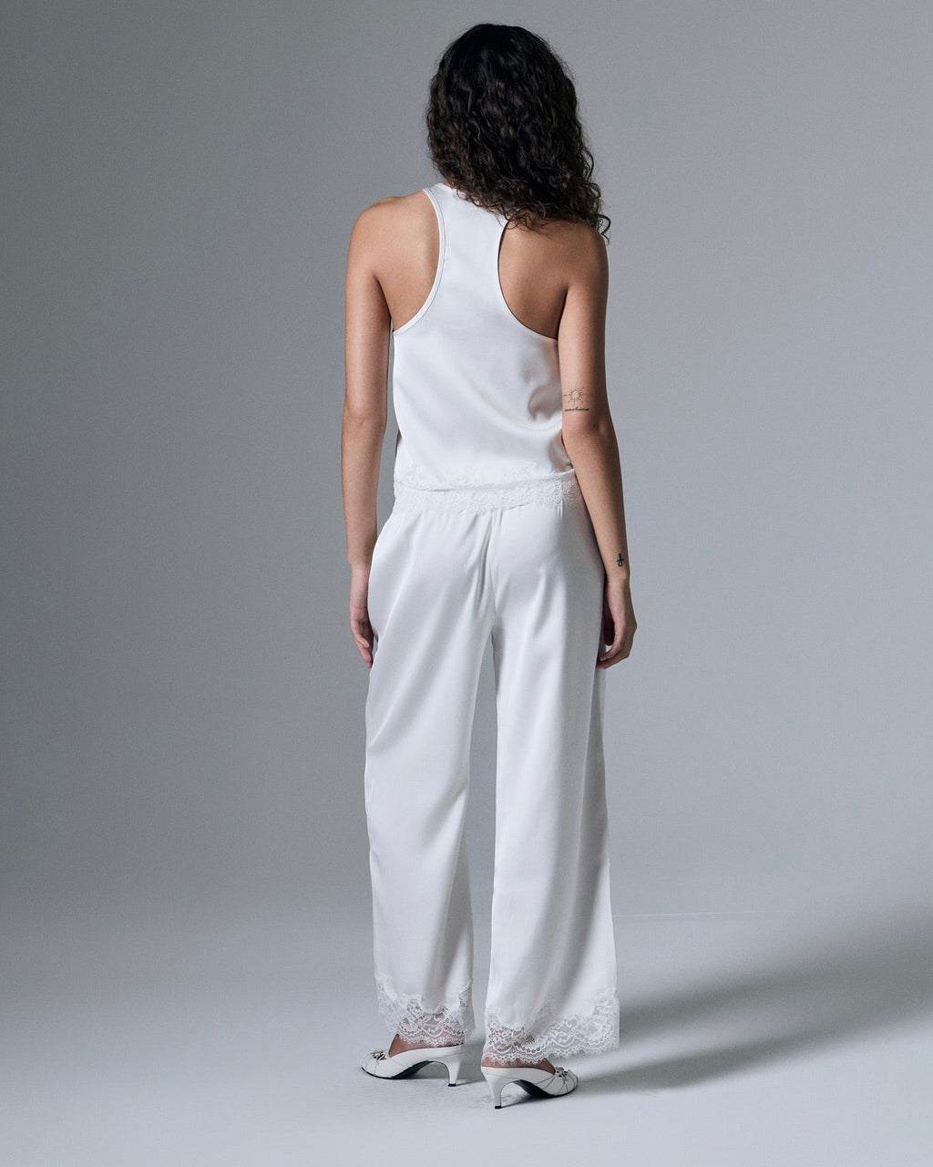 Rowe Satin Lace Pants