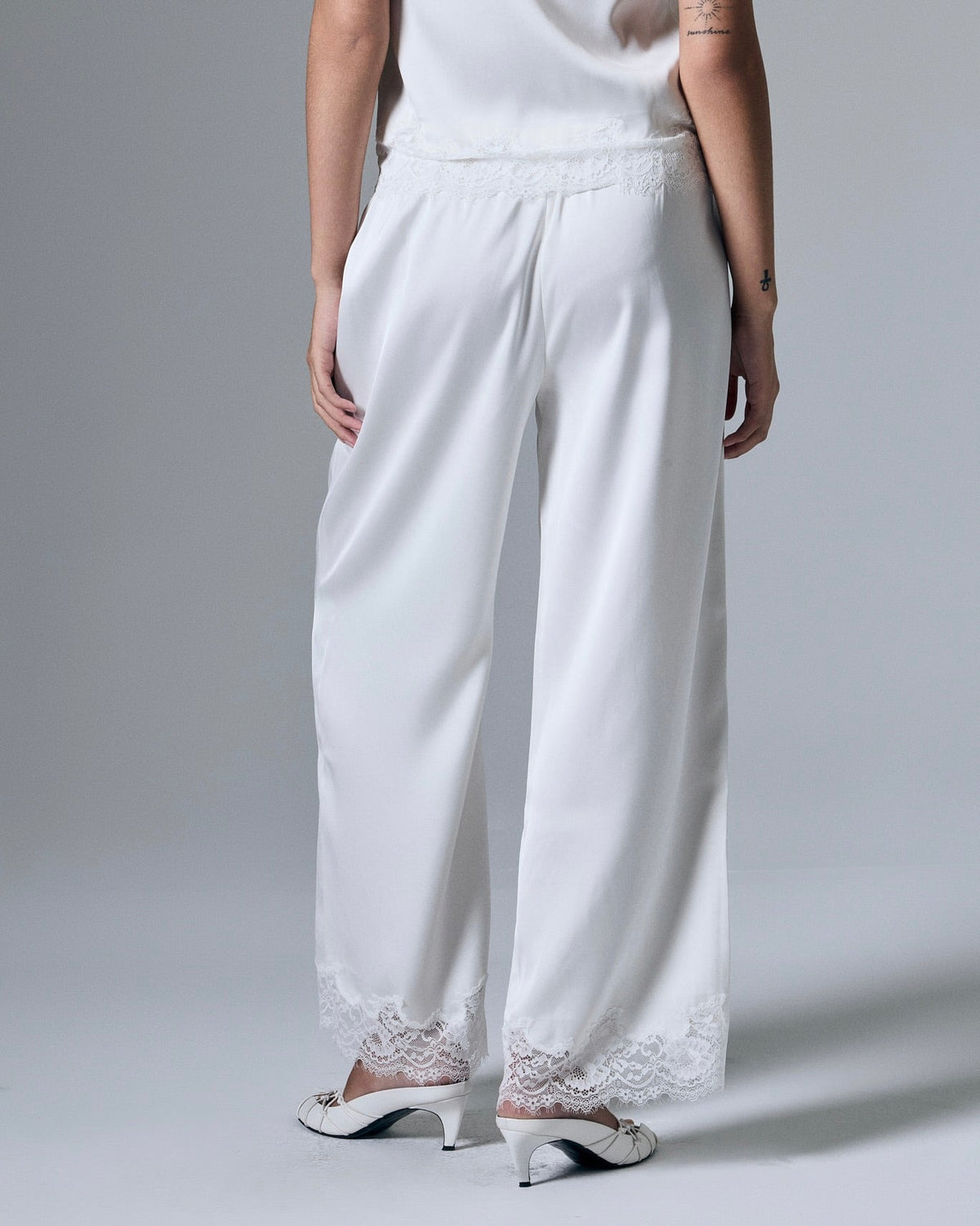 Rowe Satin Lace Pants