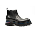 Black Lug Sole Chelsea Ankle Boot
