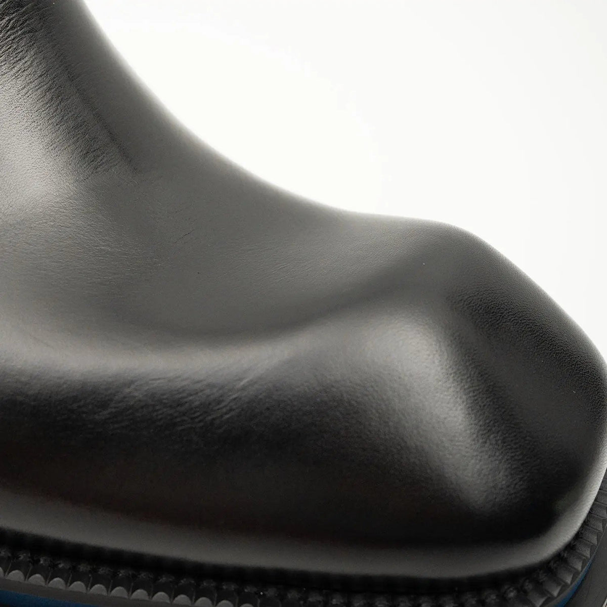 Black Lug Sole Chelsea Ankle Boot