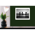 "Teamwork" Framed Wall Art | Motivational Office Print, White Frame
