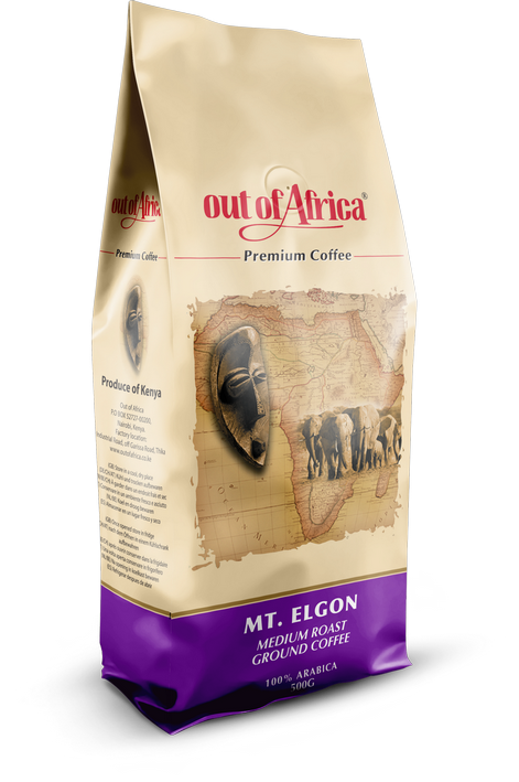 Out of Africa Mt. Elgon Medium Roast Ground Coffee, 500 g (17.64 oz)