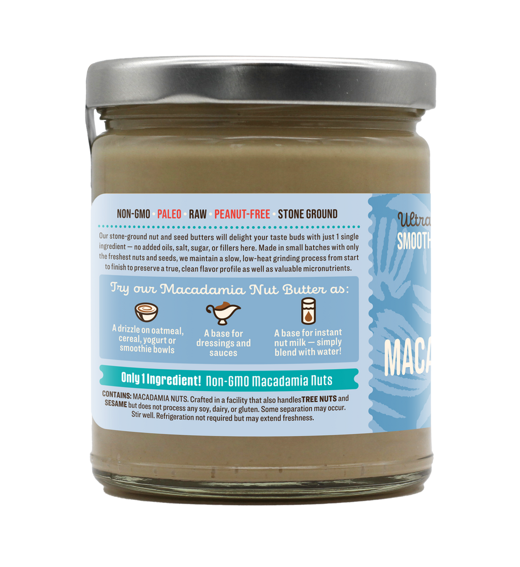 NON-GMO Macadamia Nut Butter