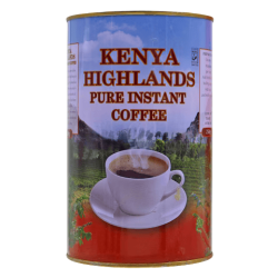 Kenya Highlands Pure Instant Coffee front can packaging