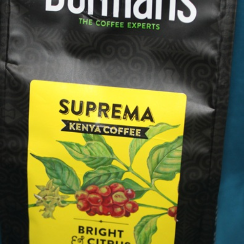 Dormans Suprema bright citrus coffee package close-up medium roast coffee