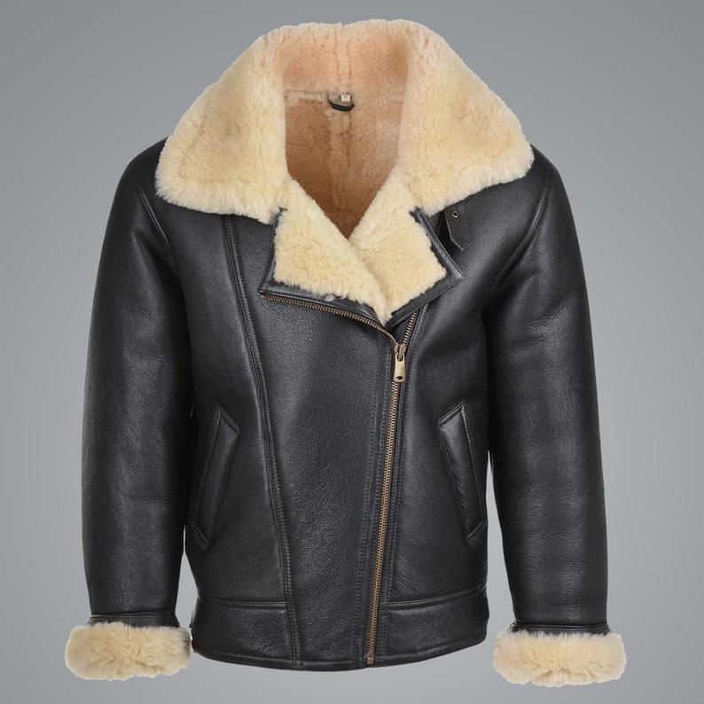Men’s B3 Flying Cockpit Aviator Shearling Jacket