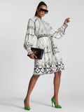 Midi Dress New Collection BYMANYC ® New York • Butterfly Geometric Print