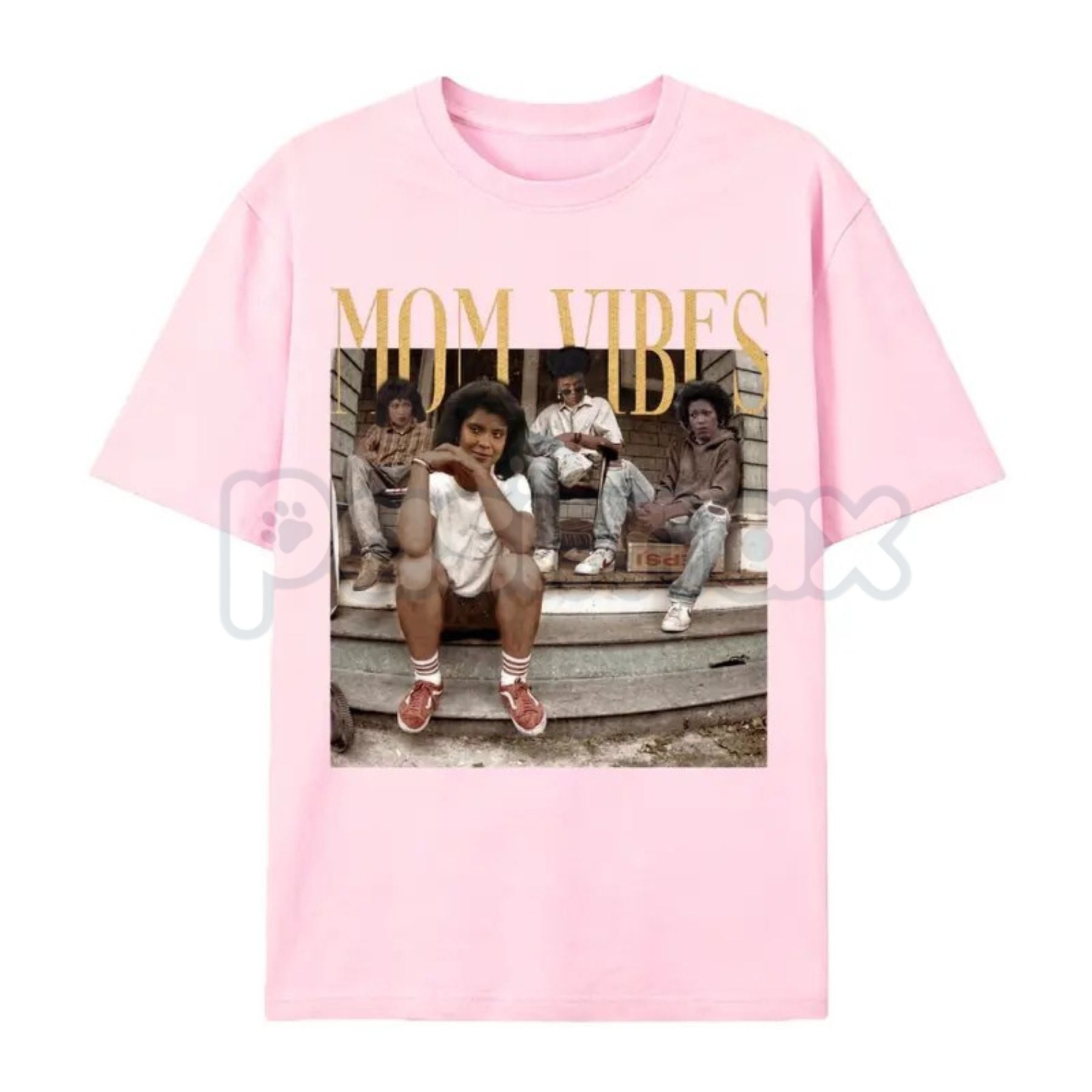 "Mom Vibes" Vintage 90s Nostalgia T-Shirt – Retro Aesthetic Mom Life Graphic Tee, Premium 100% Cotton Motherhood Gift Top, Soft Lived-In Heavyweight Throwback Style Shirt, Made in USA