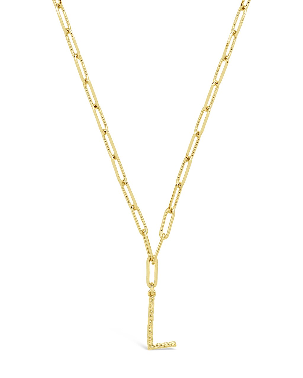 Braided Initial Pendant Necklace
