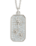 Pave CZ North Star Pendant