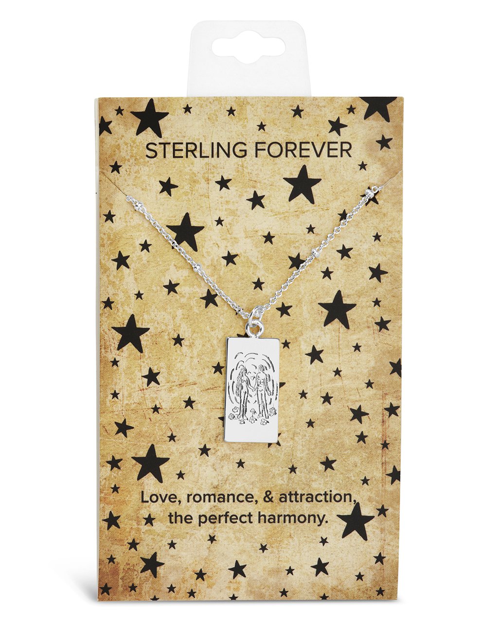 The Lovers Tarot Card Necklace