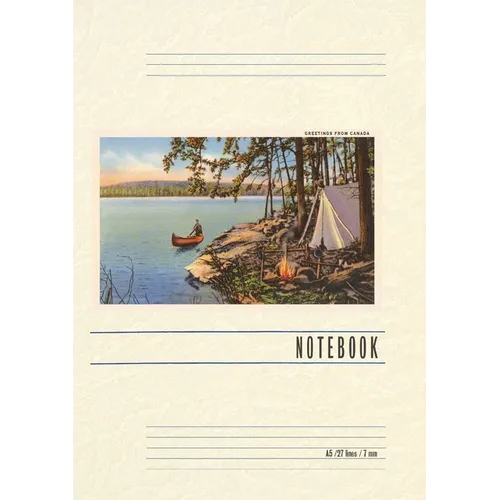 Vintage Lined Notebook Greetings from Canada - Paperback