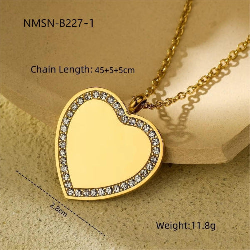 Titanium Steel Valentine's Day Gift Love Souvenir High Jewelry Set