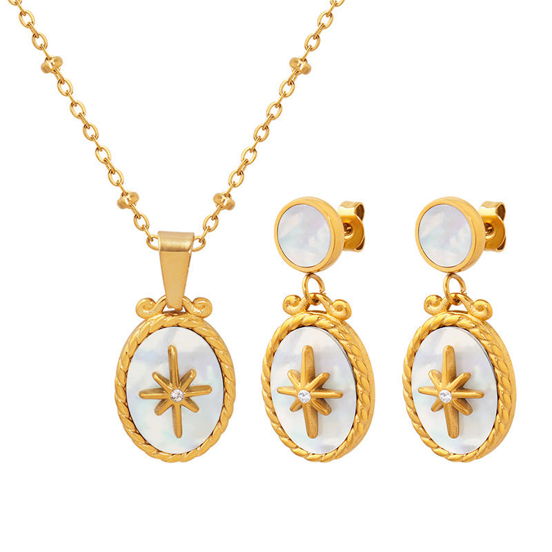 Creative Stars Inlaid Zircon Female Cherry Earrings