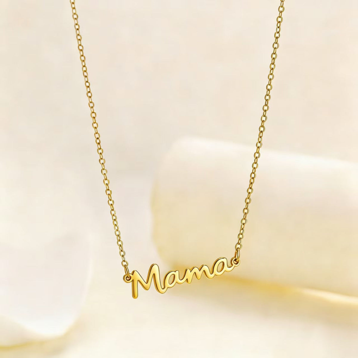 Women's Stainless Steel Clavicle Chain Letter Mother's Necklaces