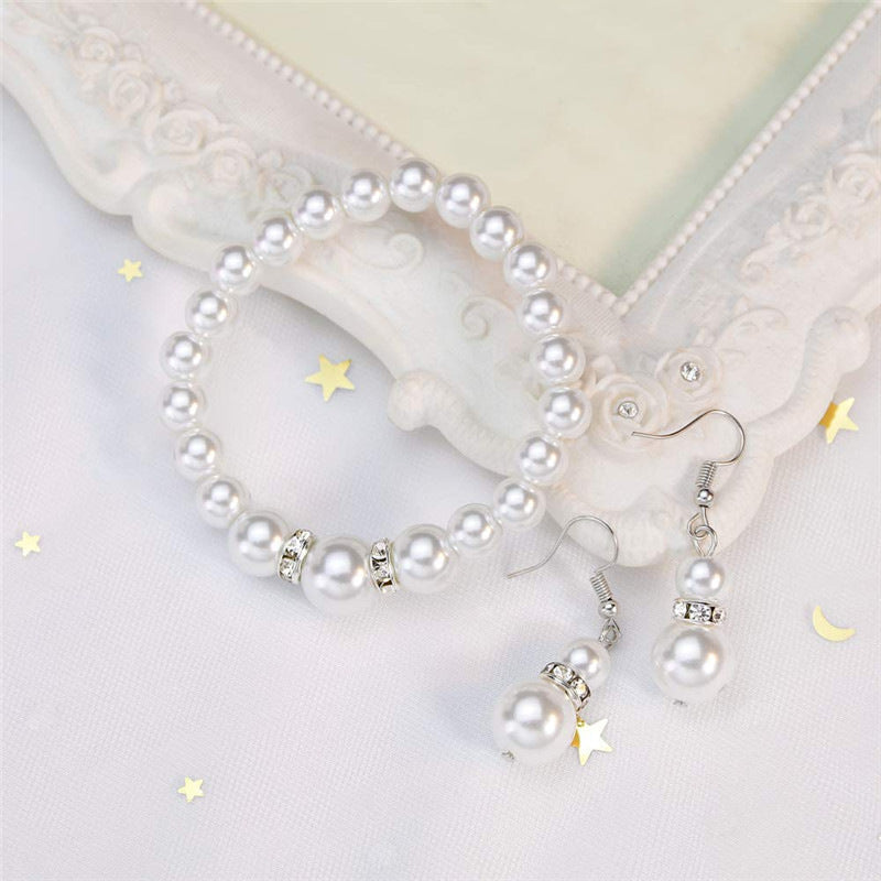 Fashion Pearl Three-piece Female Bridesmaid Simple Bracelets