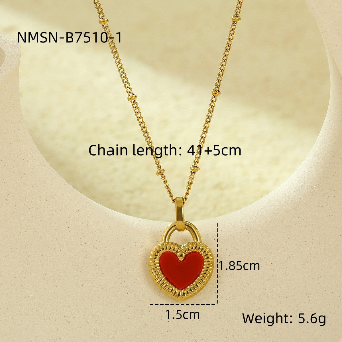 Titanium Steel Valentine's Day Gift Love Souvenir High Jewelry Set