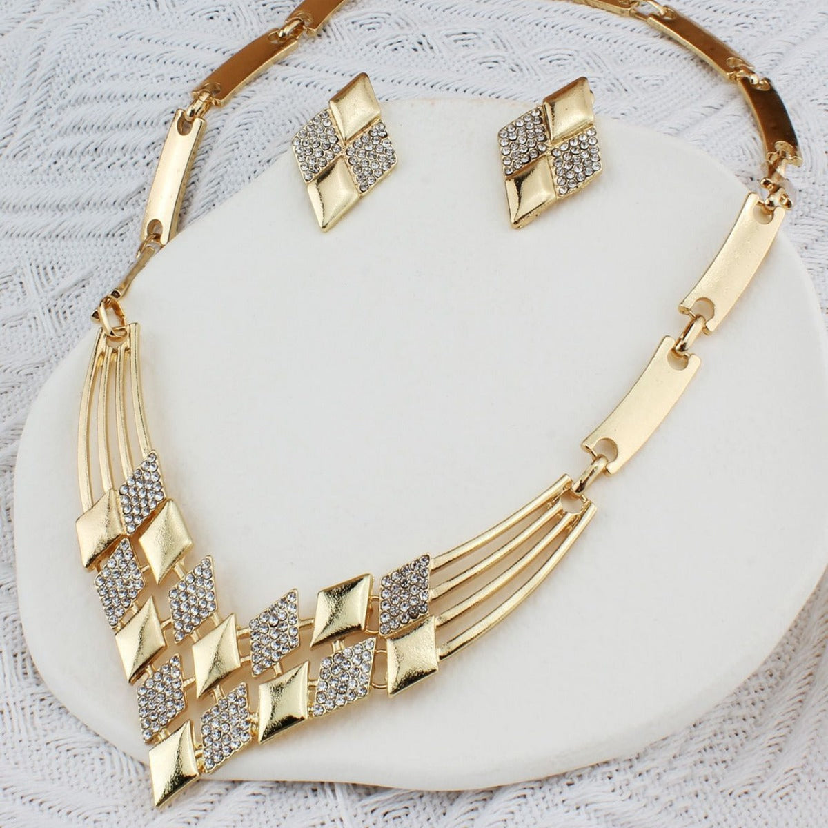 Women's Alloy Bridal Gold Sier Plated Fashion Gifts For Jewelry Set