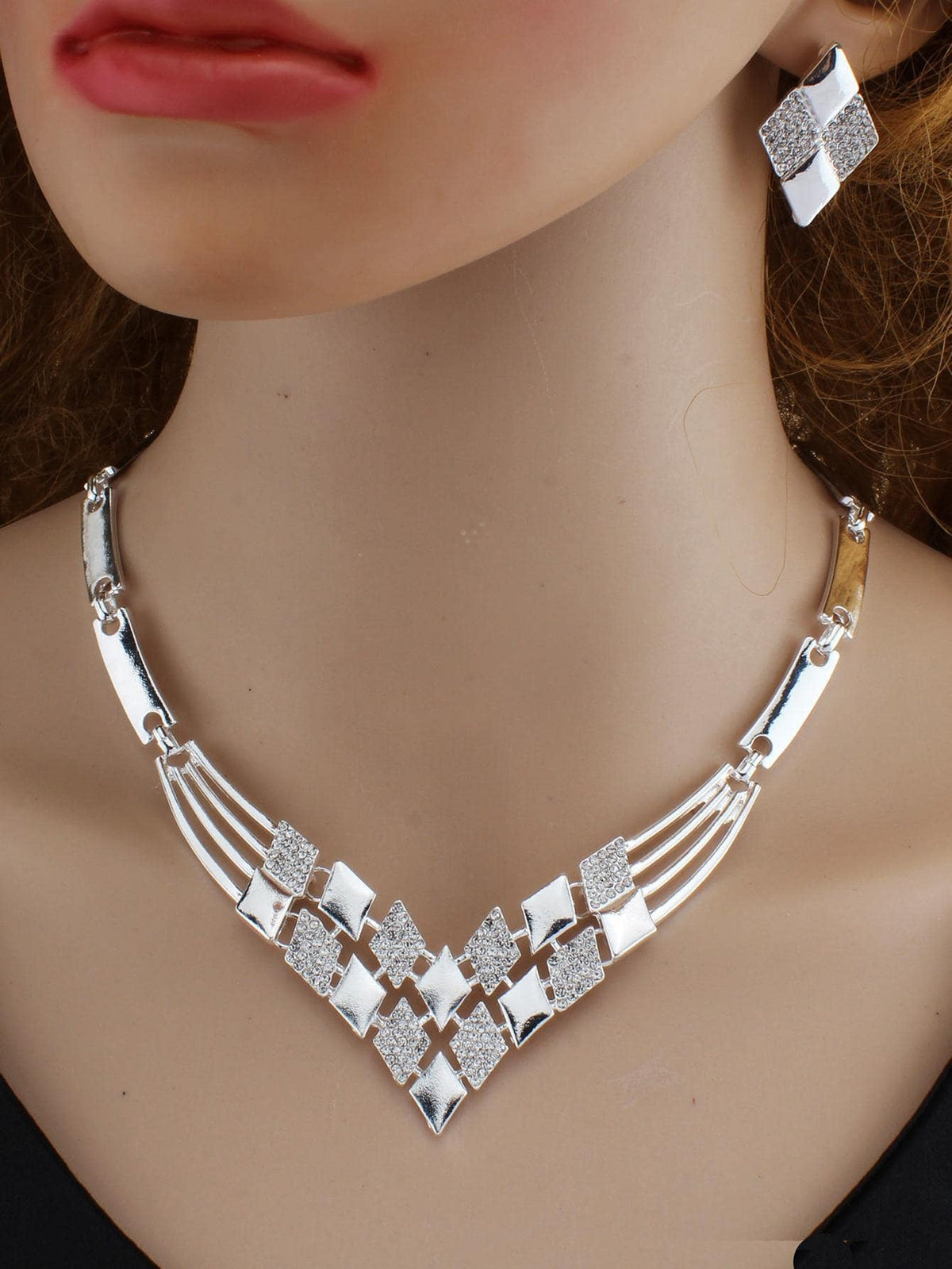 Women's Alloy Bridal Gold Sier Plated Fashion Gifts For Jewelry Set
