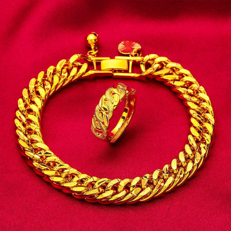 New Unique Vietnam Placer Gold Boss Bracelets