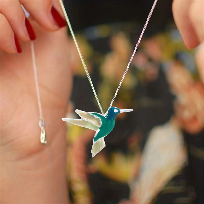 Exquisite Hummingbird Female Tassel Elegant Gift Jewelry Set