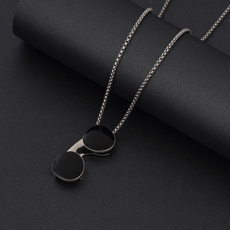Women's & Men's Steel Hip Hop Fashion Catwalk Sweater Necklaces