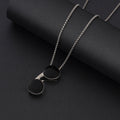 Women's & Men's Steel Hip Hop Fashion Catwalk Sweater Necklaces