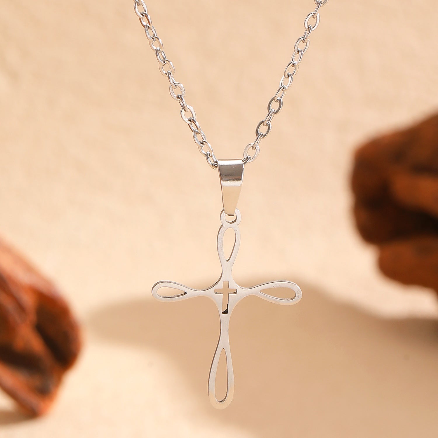 Women's Cross Stainless Steel Clavicle Chain Exquisite Simple Personalized Necklaces