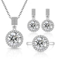 Round Bag Environmental Protection Copper Inlaid Zircon Eight Hearts Arrows Necklaces