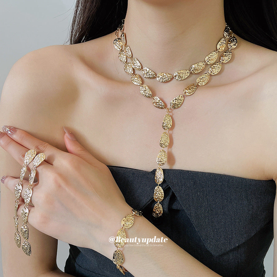 Women's Tassel Ear Affordable Luxury Fashion High Sense Jewelry Set