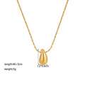 Fashion Korean Style Niche Water Drop Female Simple Personality Gold-plated Necklaces