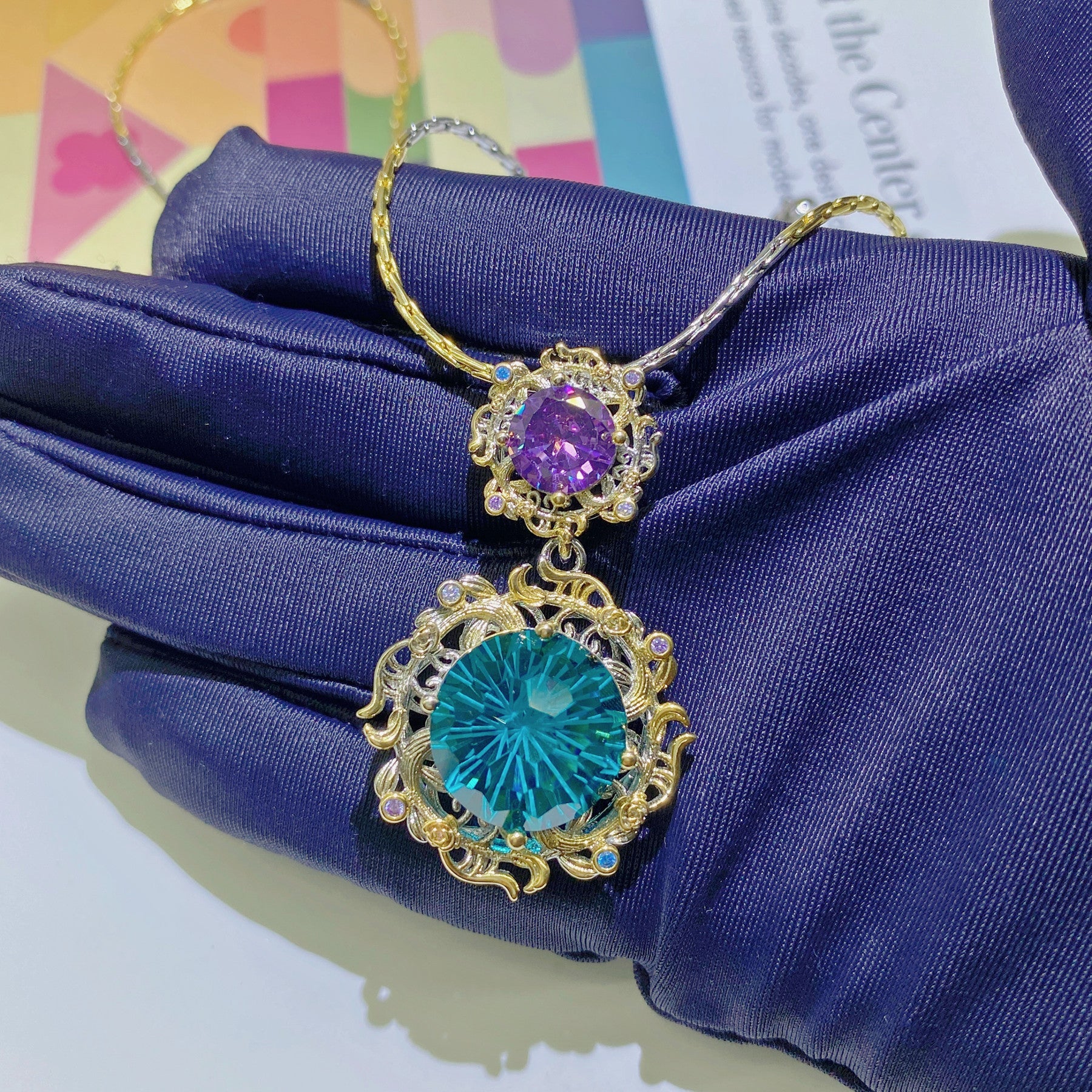 Bright Fireworks Cut Open Zircon Female Purple Diamond Colored Bracelets