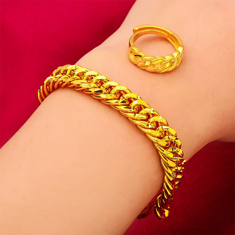 New Unique Vietnam Placer Gold Boss Bracelets
