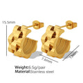 Strap Pattern Titanium Steel Gold Plated Creative Bracelets