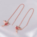 Exquisite Hummingbird Female Tassel Elegant Gift Jewelry Set