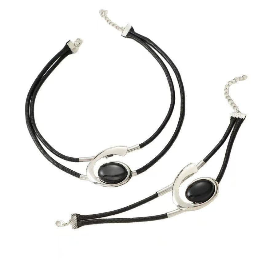 Women's Bohemian Style Spiral Snail Acrylic Gem Jewelry Set