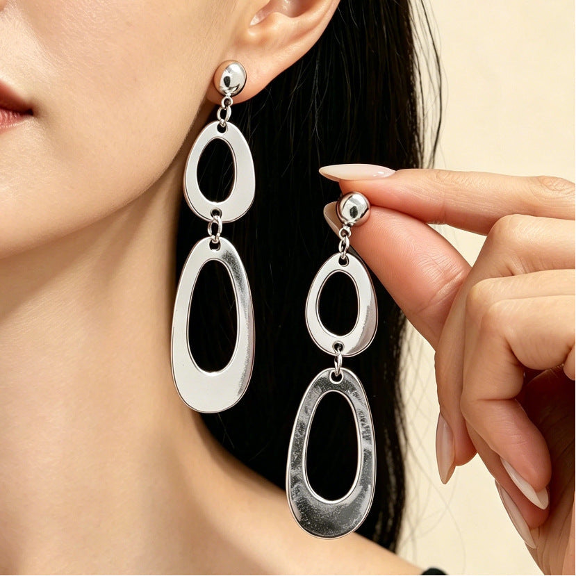 Thick Chain Wind Simple Punk Hip Jewelry Set