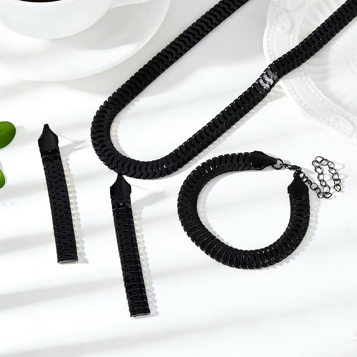 Classic Plaid Eardrops Combination Suitable For Jewelry Set