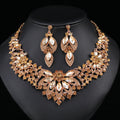 Women's Vintage Leaves Flowers Eye-catching Luxury Bride Necklaces