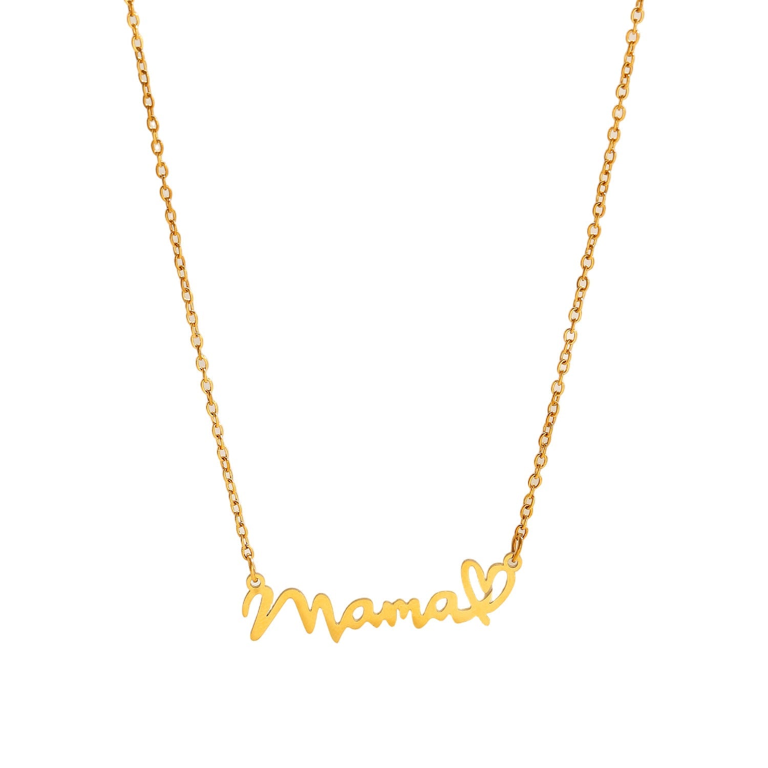 Women's Stainless Steel Clavicle Chain Letter Mother's Necklaces