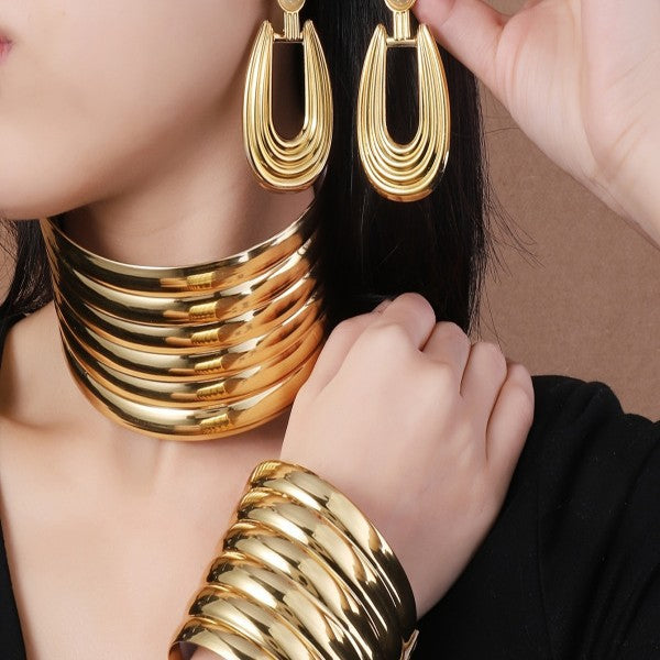 Tribal Style Collar Exaggerated Suit Fashion Adjustable Necklaces