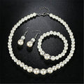 Fashion Pearl Three-piece Female Bridesmaid Simple Bracelets