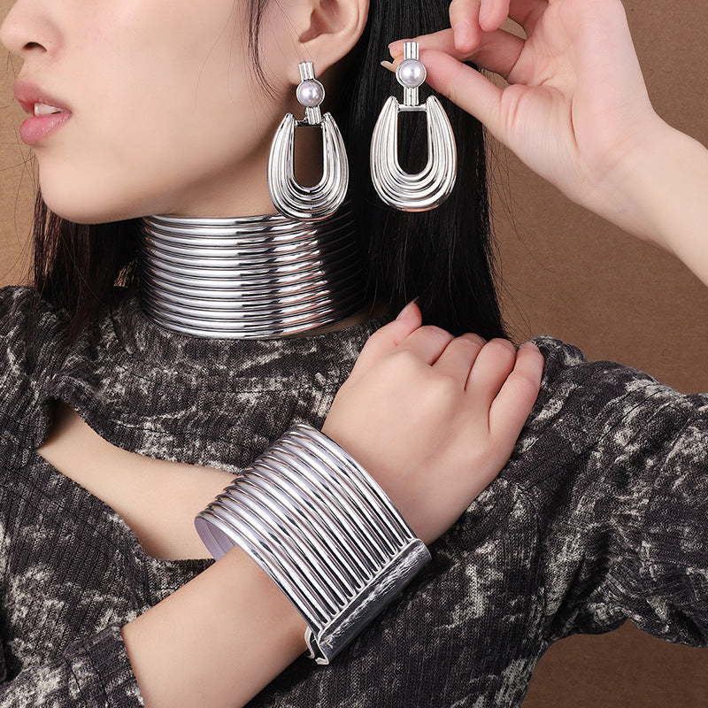 Tribal Style Collar Exaggerated Suit Fashion Adjustable Necklaces