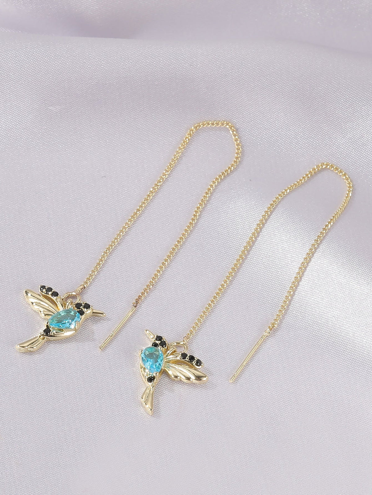 Exquisite Hummingbird Female Tassel Elegant Gift Jewelry Set