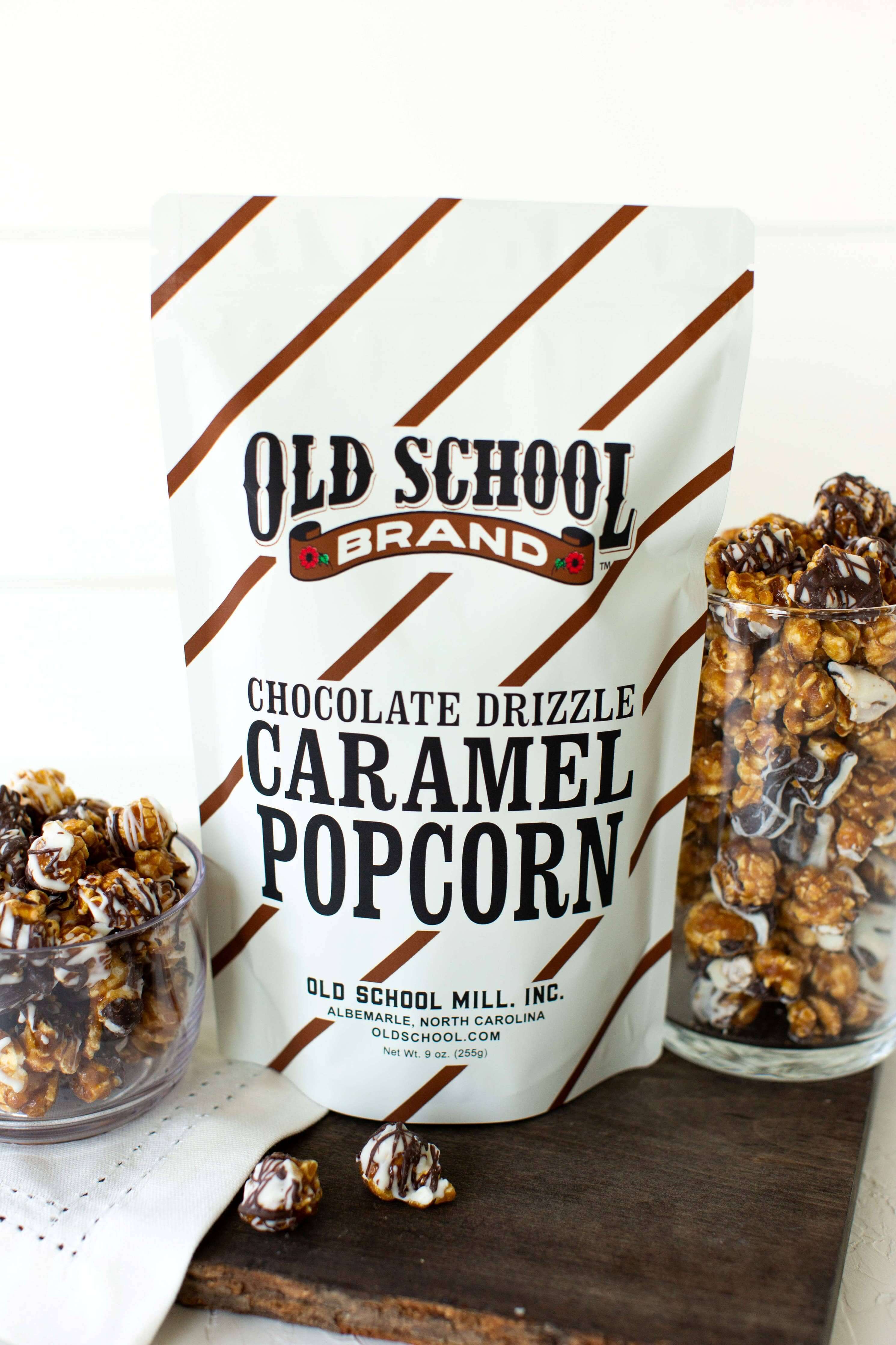 Old School Brand Chocolate Drizzle Caramel Popcorn