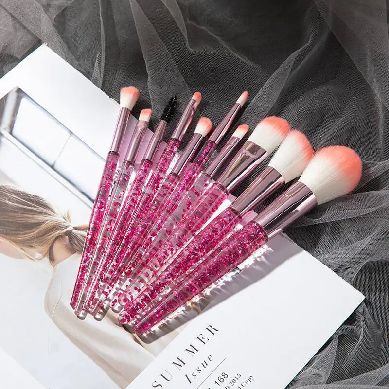 10-Piece Makeup Brush Set for Beauty and Blending