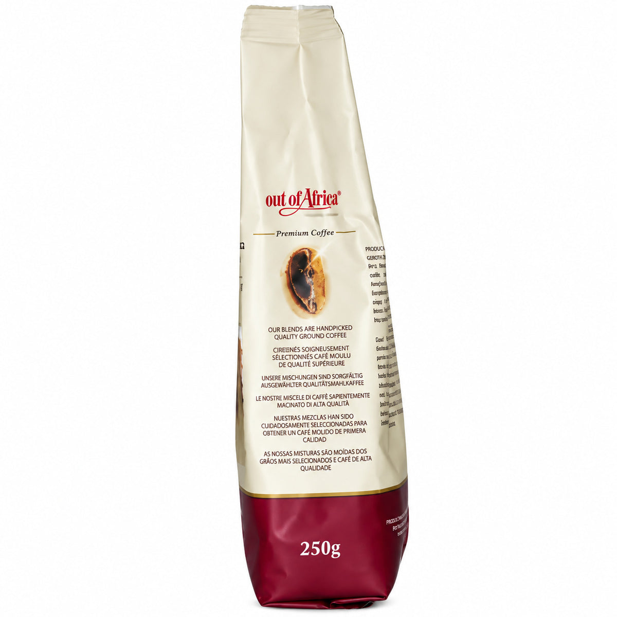 OUT OF AFRICA DARK ROAST PREMIUM CONVENTIONAL GROUND COFFEE - 250g