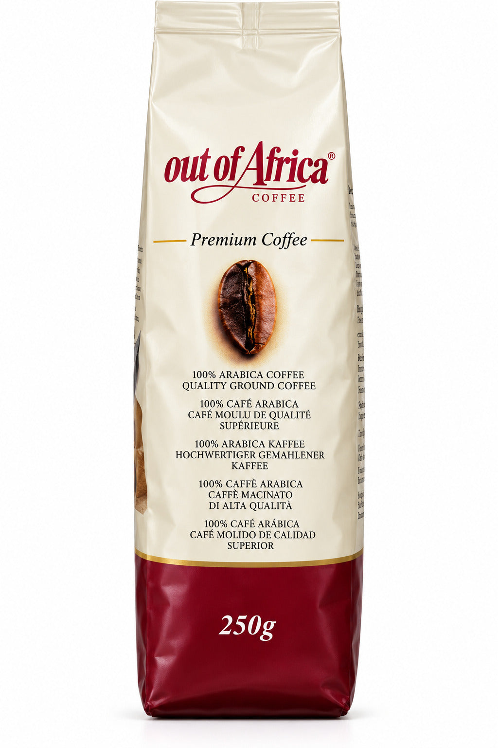 Out of Africa Dark Roast Ground Coffee 250g | Kenyan Arabica Premium Coffee | World Safari Shops USA | Authentic Kenya Coffee Shop