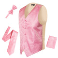 Ferrecci Mens PV50-10 Pink with Cream Back Vest Set